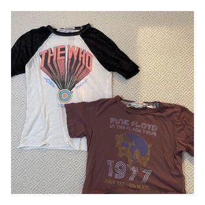 The Who & Pink Floyd Vintage T-Shirt Bundle